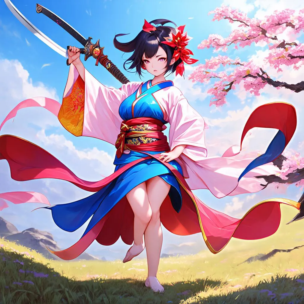 Airi Kimono Liên Quân Vẽ Phong Cách Anime