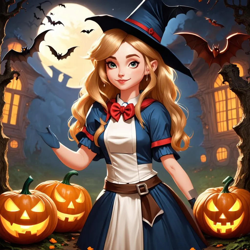 Hình nền Alice Liên Quân phong cách Halloween