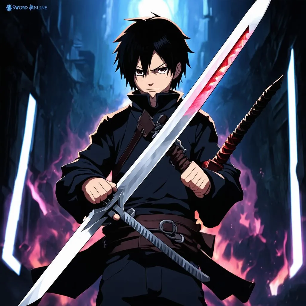 Hình ảnh Kirito trong Sword Art Online