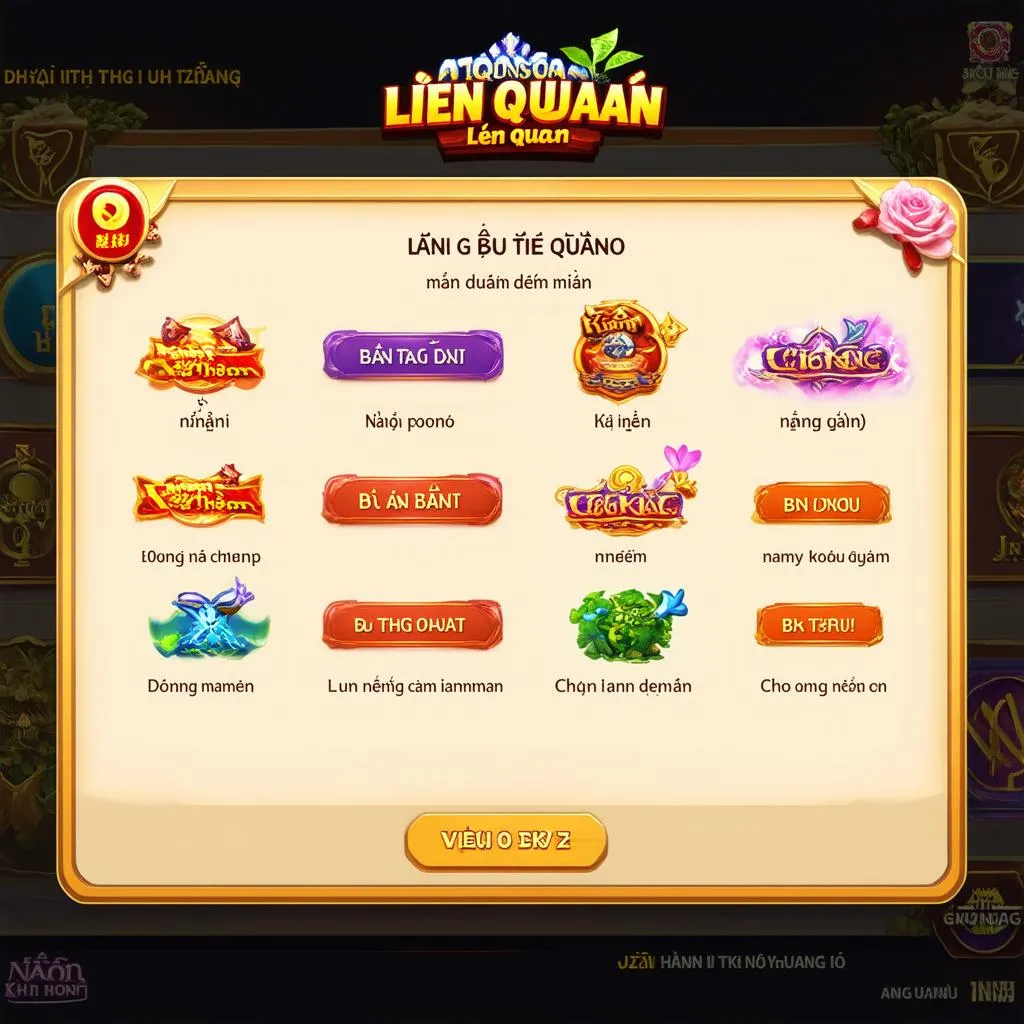 bảng bổ trợ liên quân