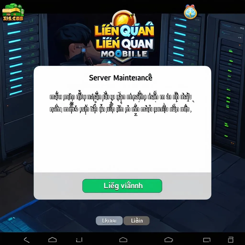 Bảo trì server Liên Quân