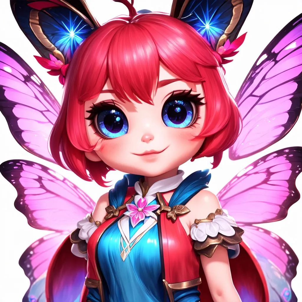 Hình nền Butterfly Liên Quân phong cách chibi