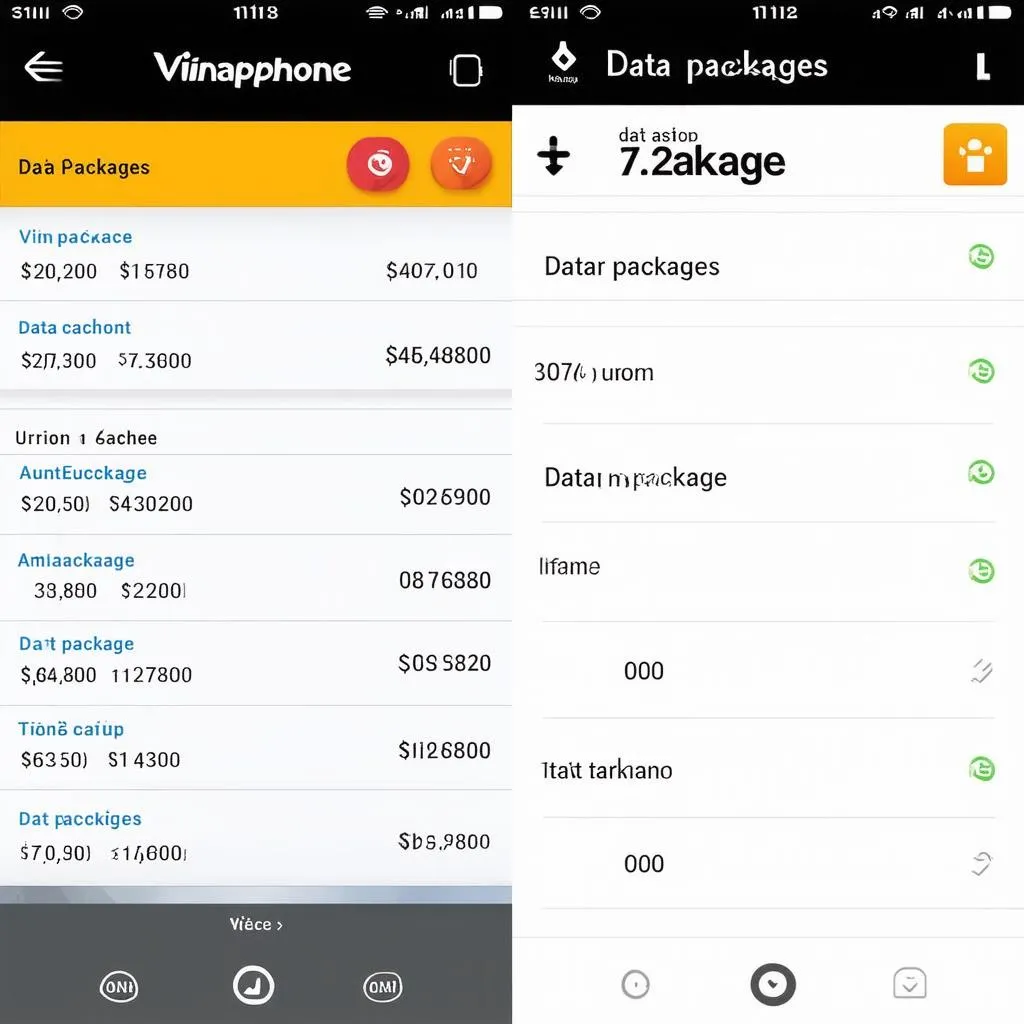 danh sách gói data vina