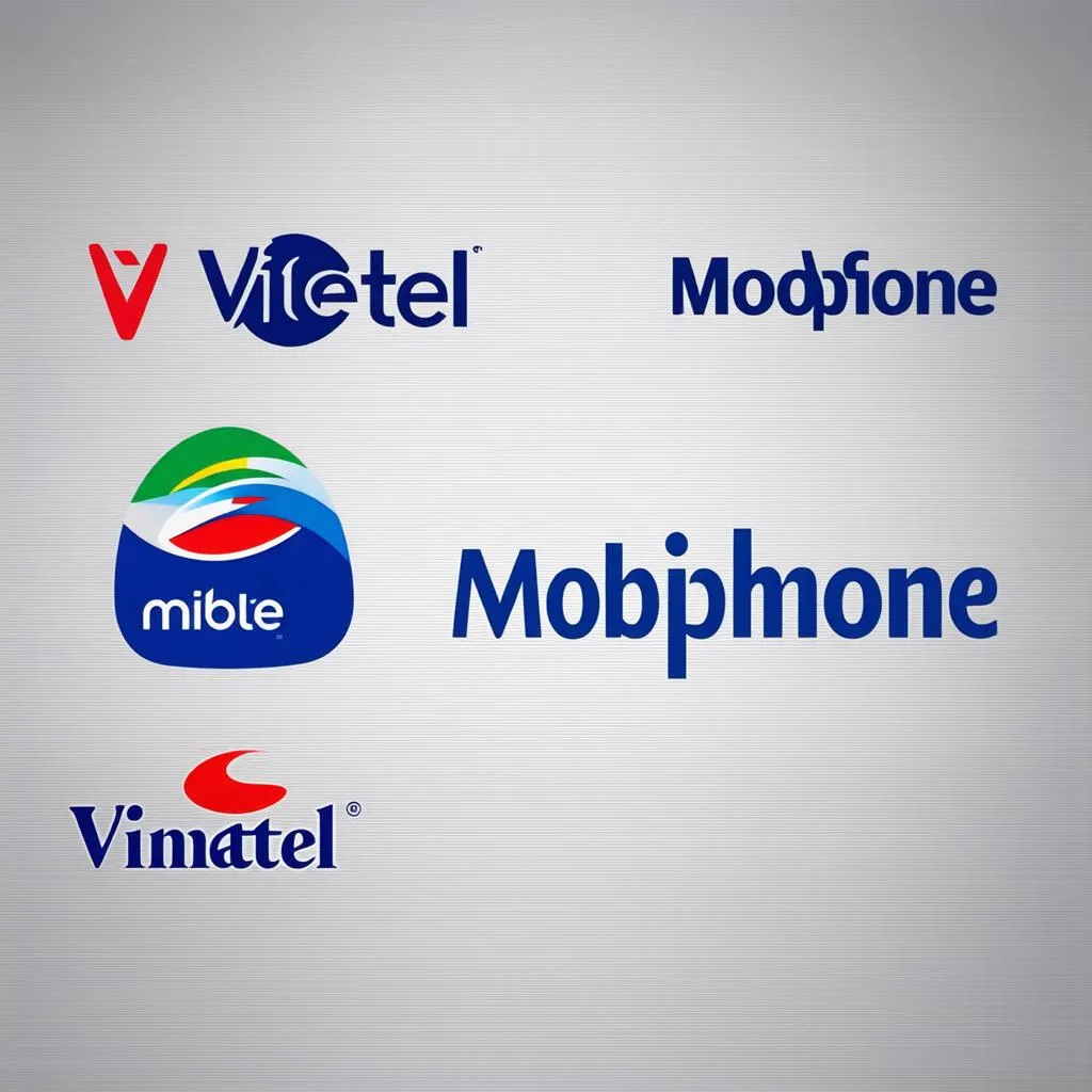 Logo các nhà mạng Viettel Mobi Vina