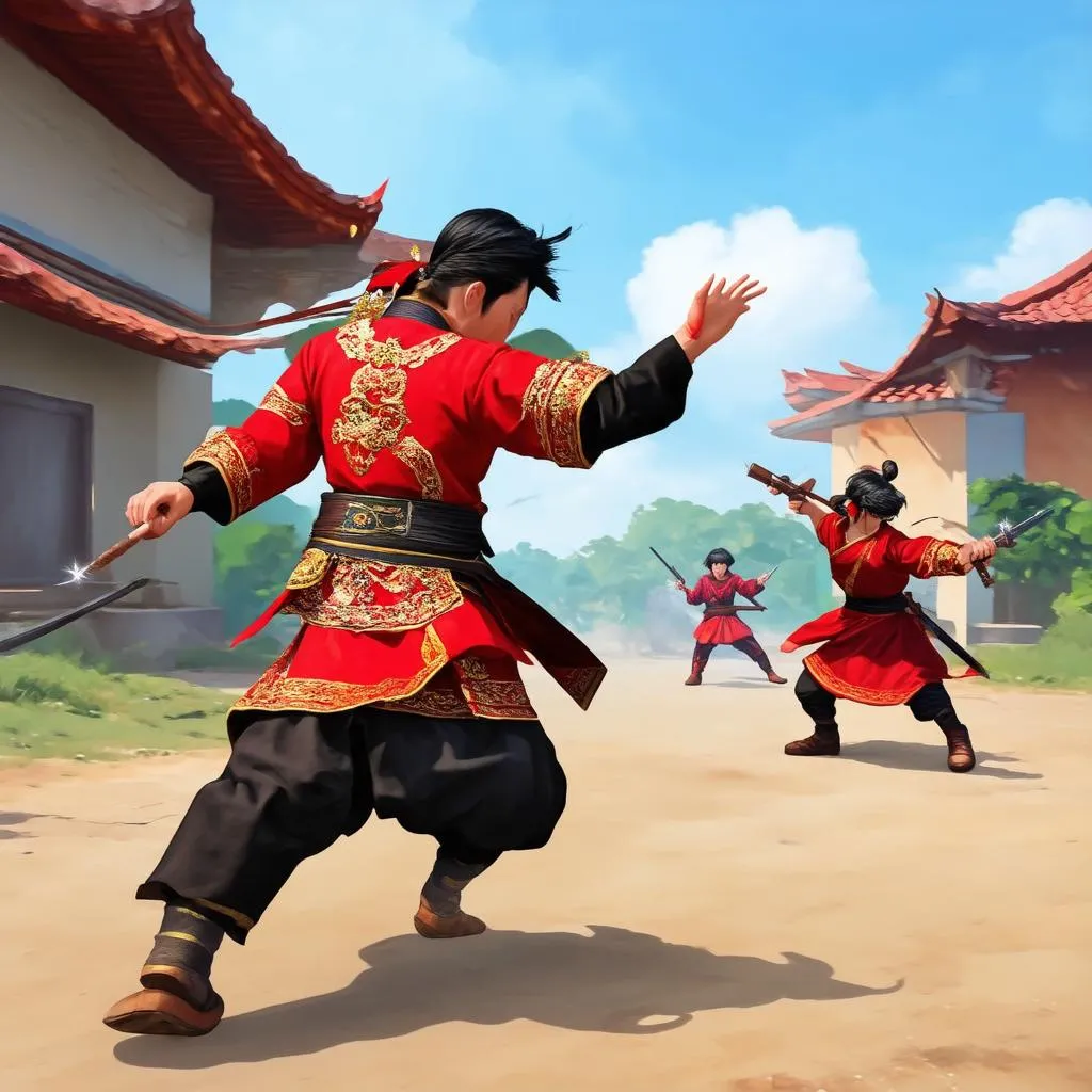 Game thủ Liên Quân đang né chiêu thức của đối thủ