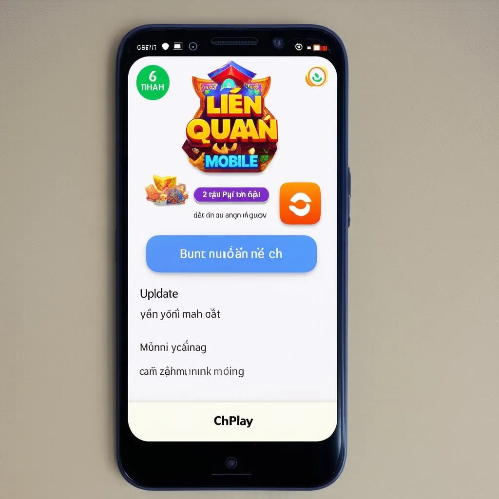 Cập nhật Liên Quân Mobile trên CHPlay