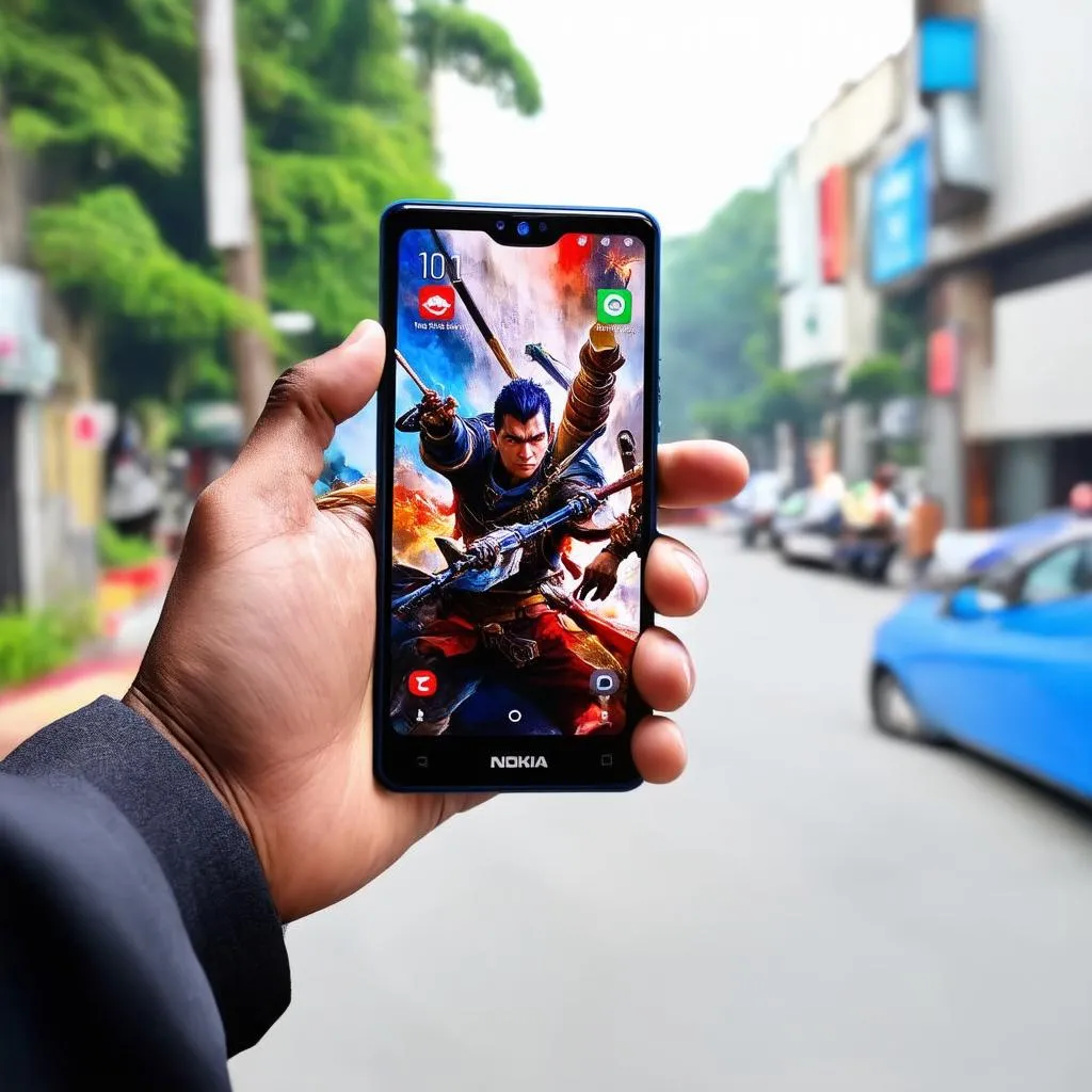 chơi liên quân trên nokia 7.2