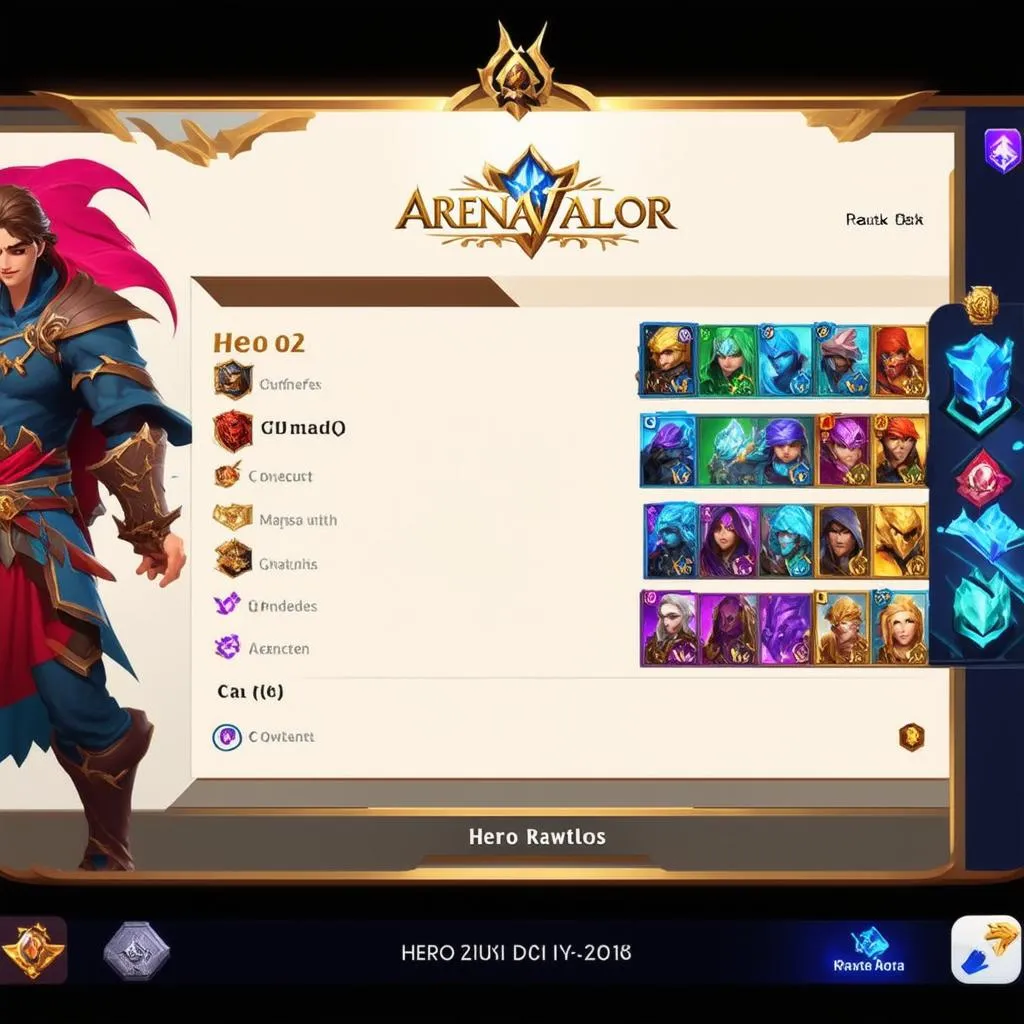 Choosing a hero in Arena of Valor