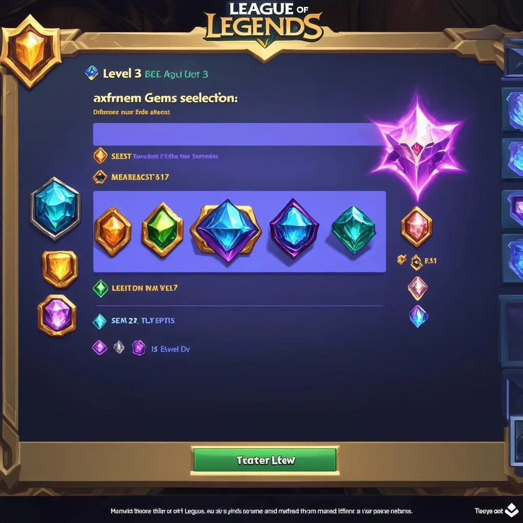 Choosing level 3 gems in League of Legends