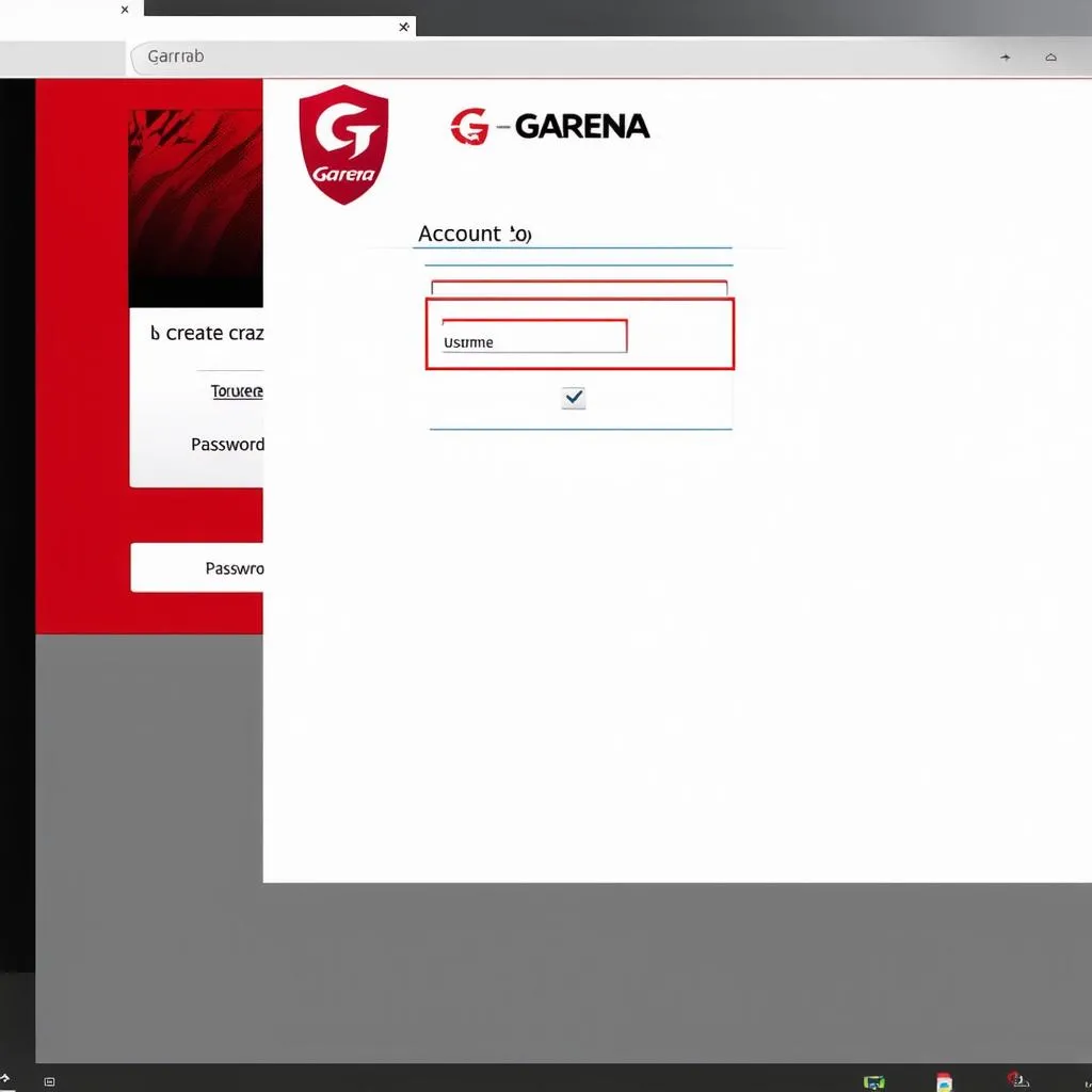 Tạo tài khoản Garena