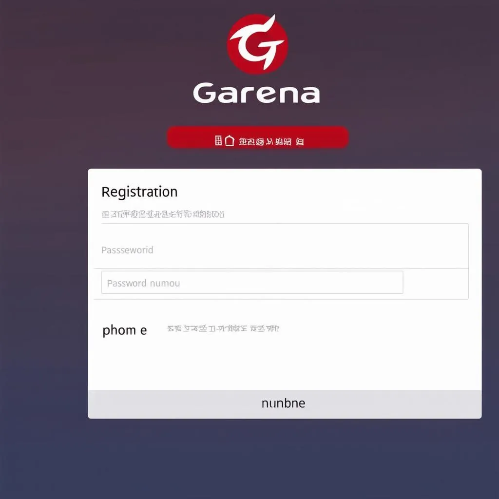 Đăng ký tài khoản Garena