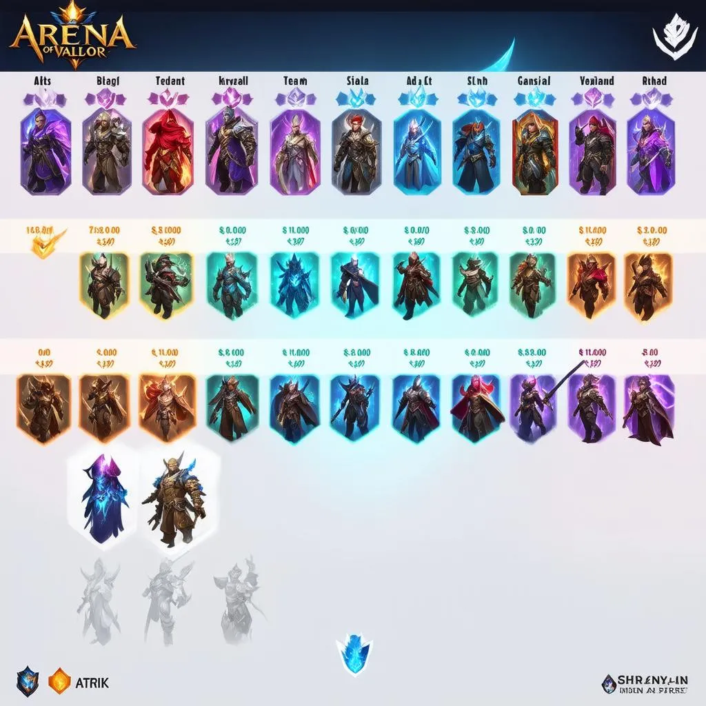 Counter Lineup in Arena of Valor