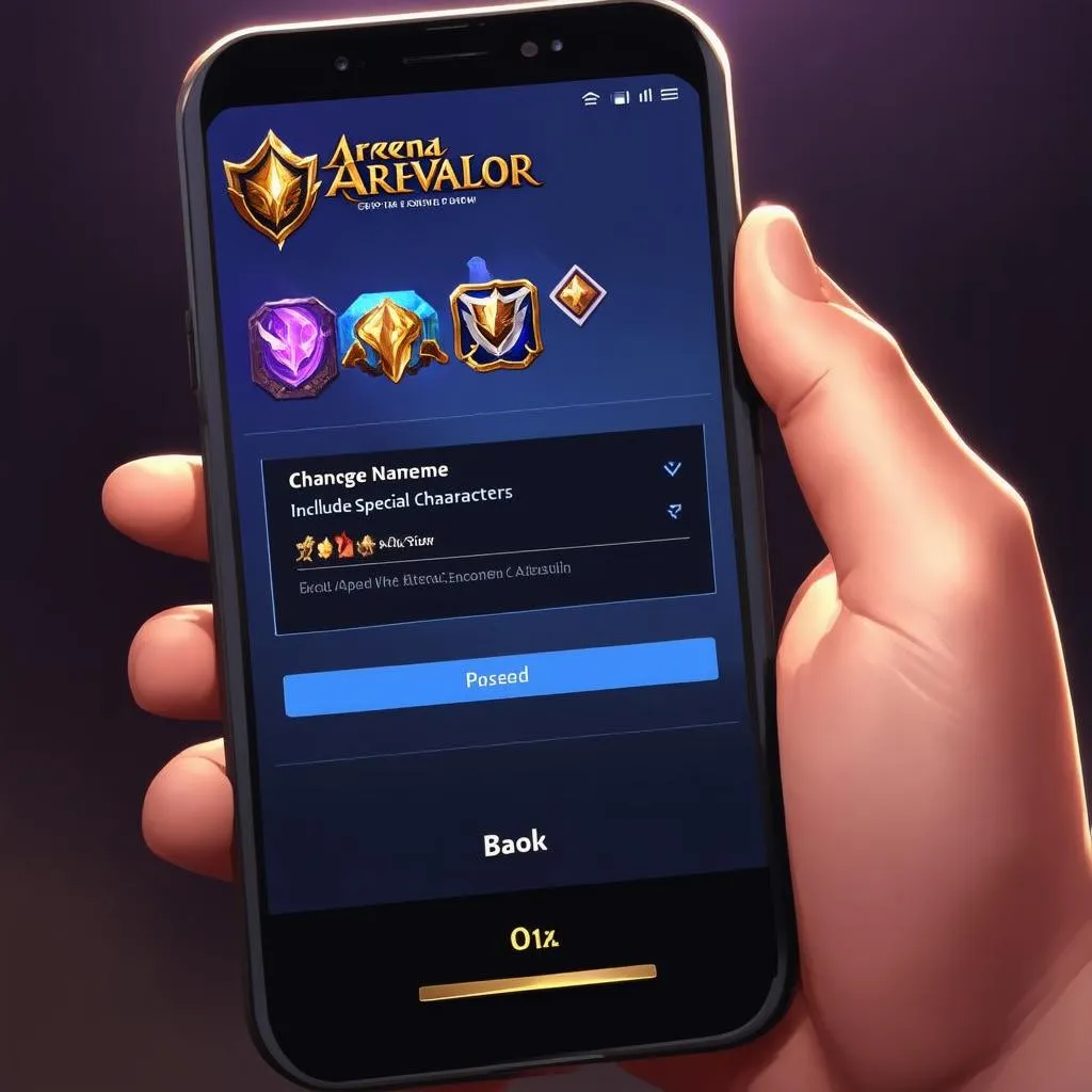 Change name with special characters in Arena of Valor