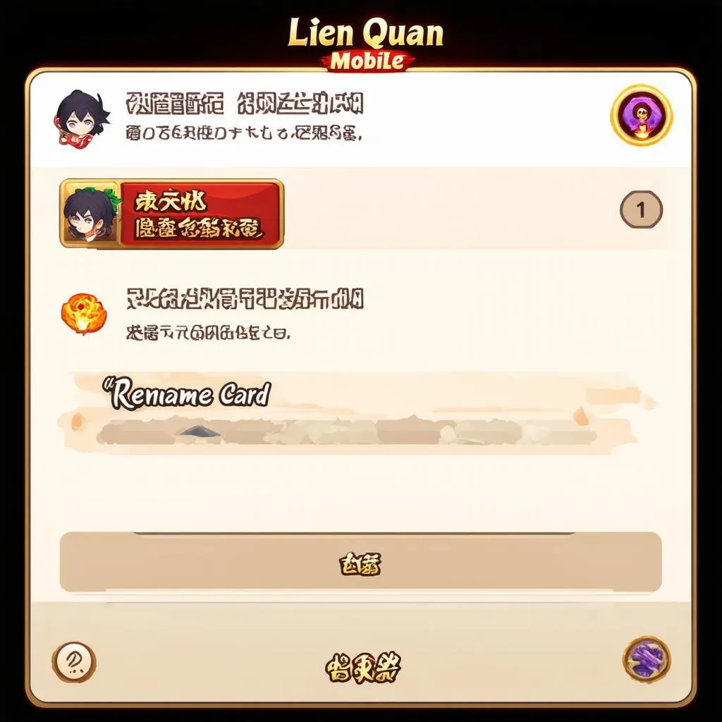 Changing Lien Quan account name