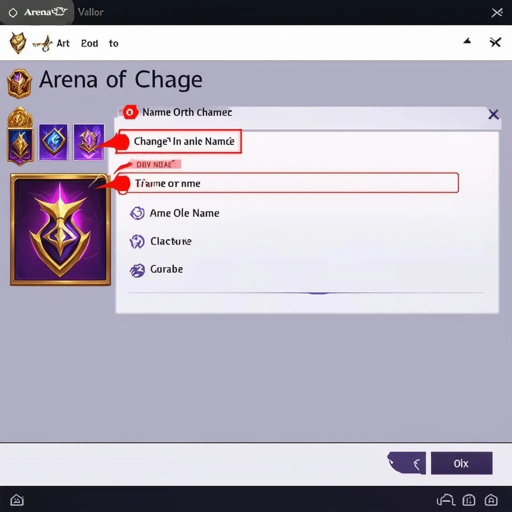 Changing your name in Arena of Valor