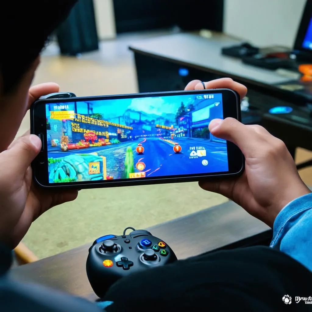 Game thủ chơi Liên Quân Mobile