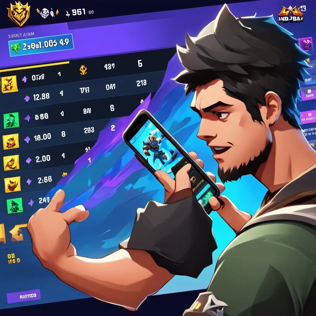 Game thủ Liên Quân Mobile leo rank