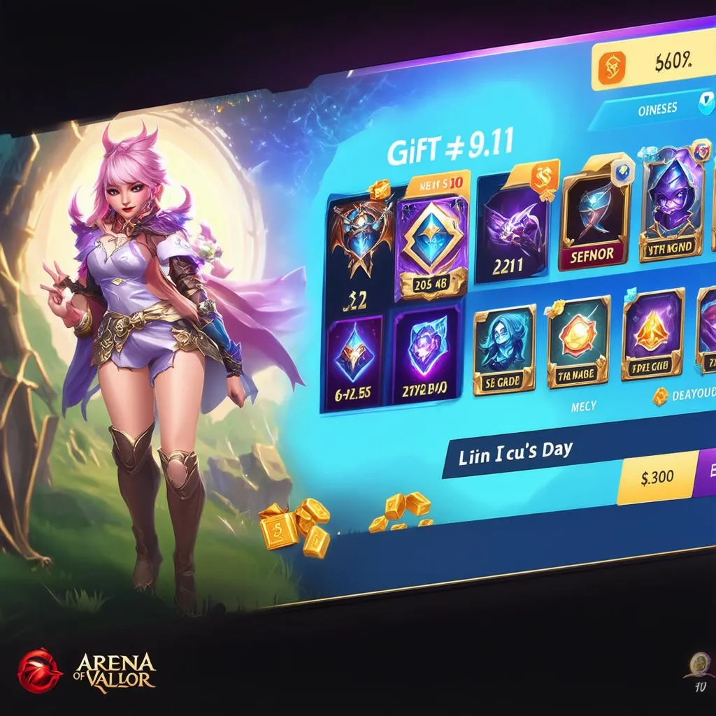 Hình ảnh quà tặng 8/3 trong game Liên Quân Mobile