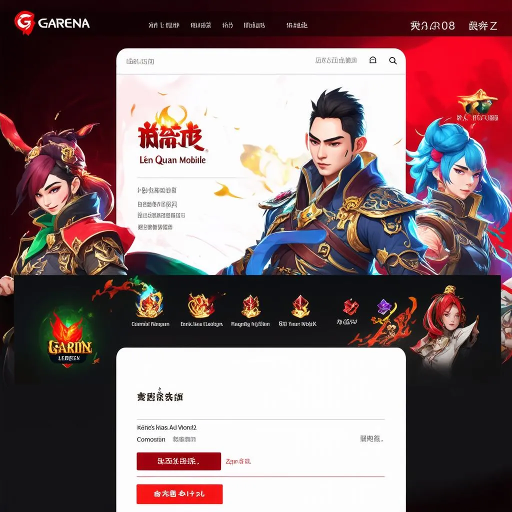 Trang chủ Garena Liên Quân