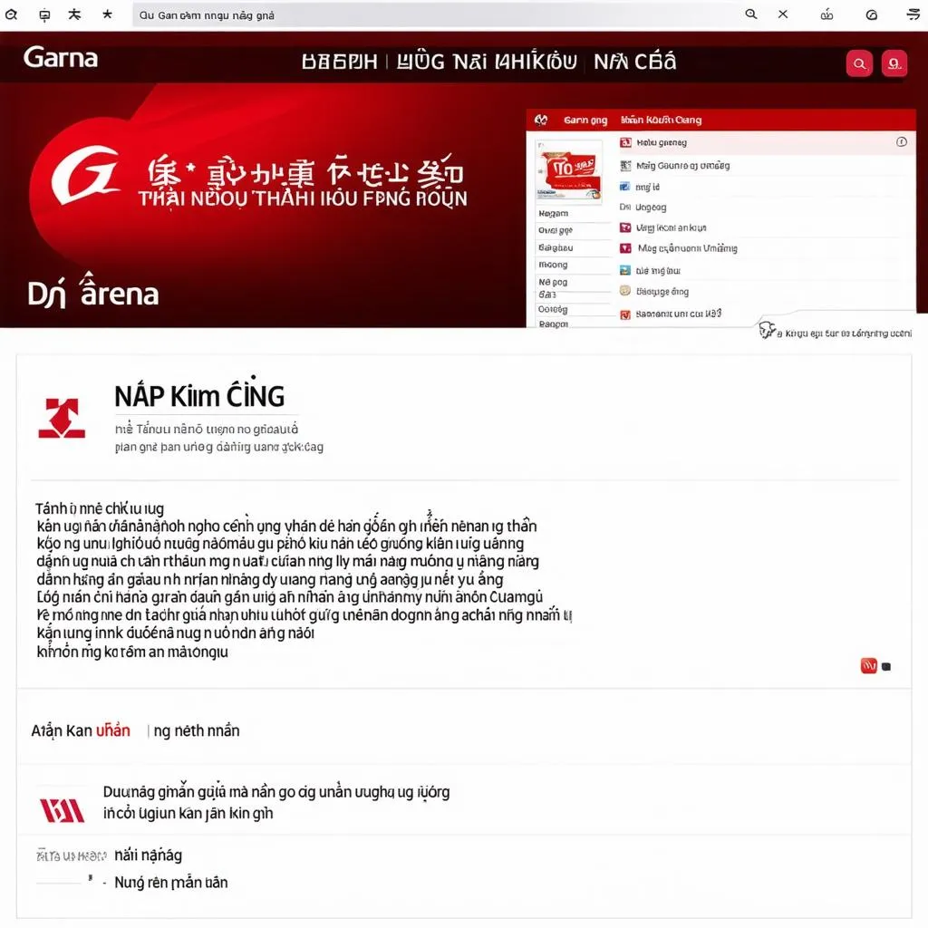 Trang web chính thức của Garena