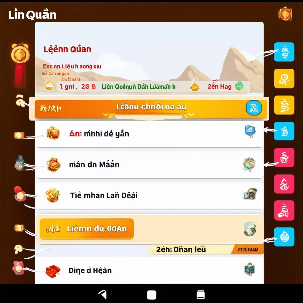 giao diện chính liên quân