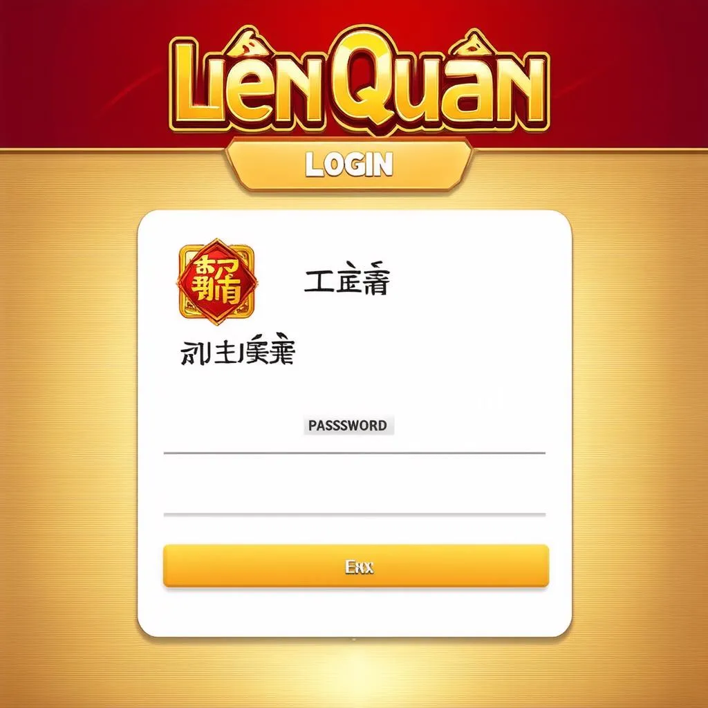 Giao diện đăng nhập Liên Quân Mobile