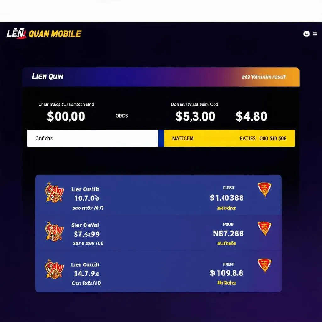 Lien Quan Mobile Prediction Website Interface