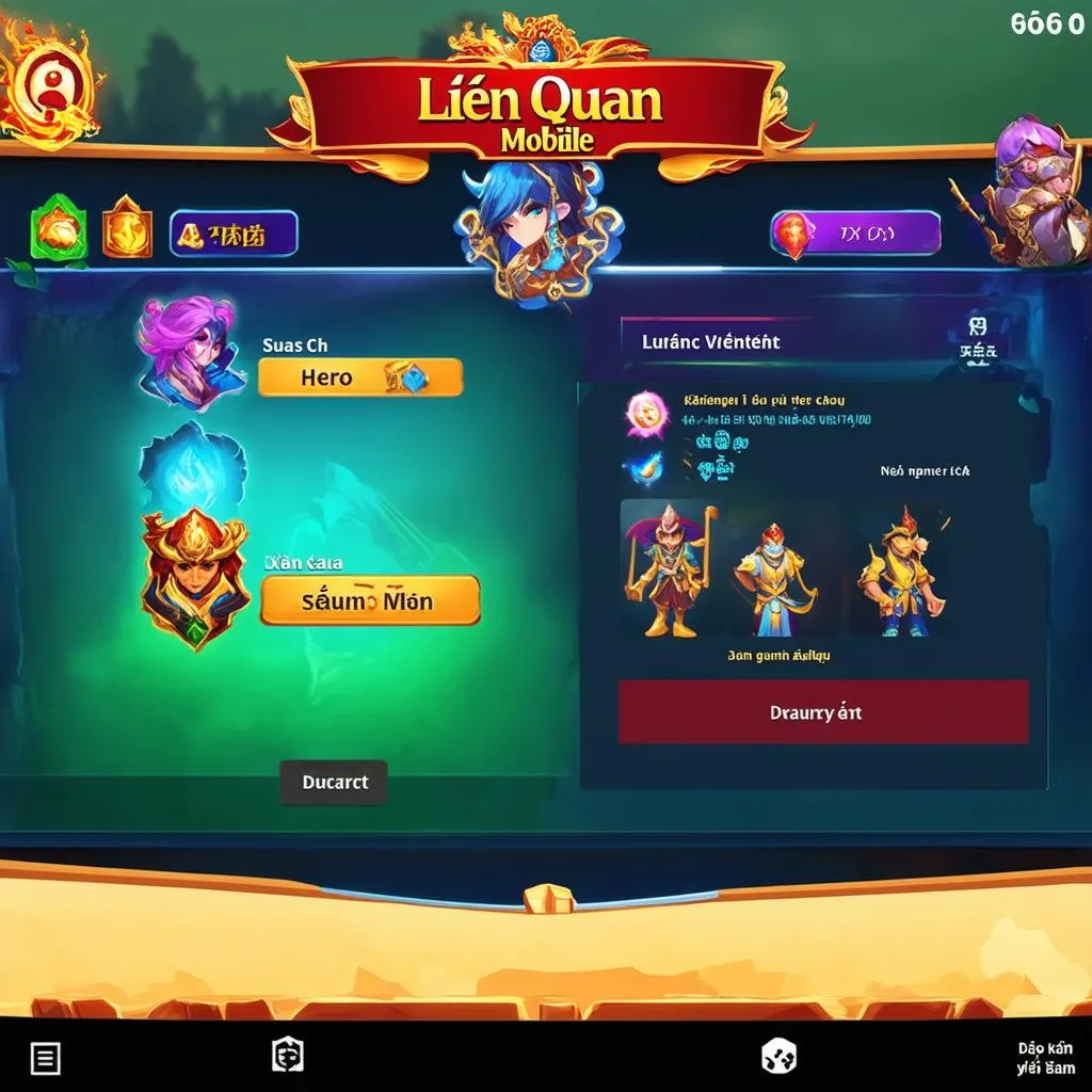 Giao diện game Liên Quân