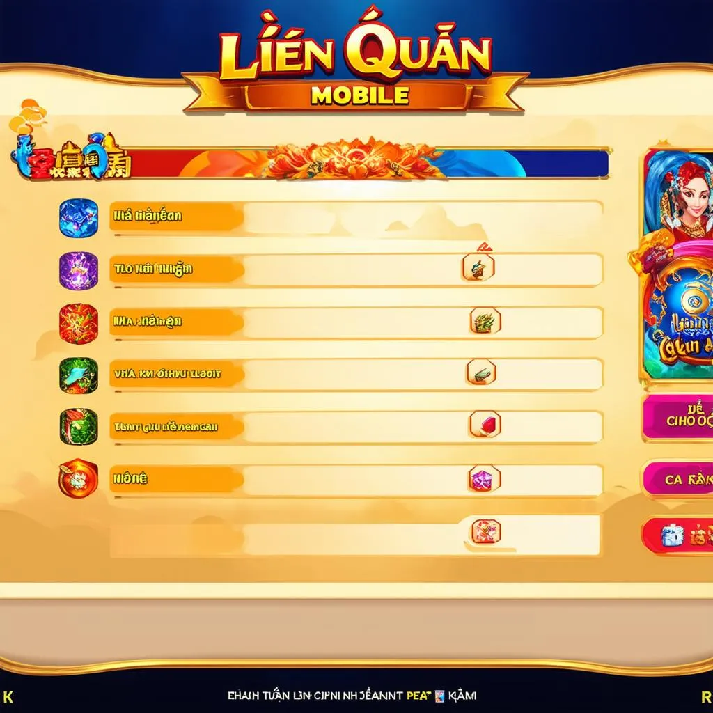 Giao diện game Liên Quân Mobile