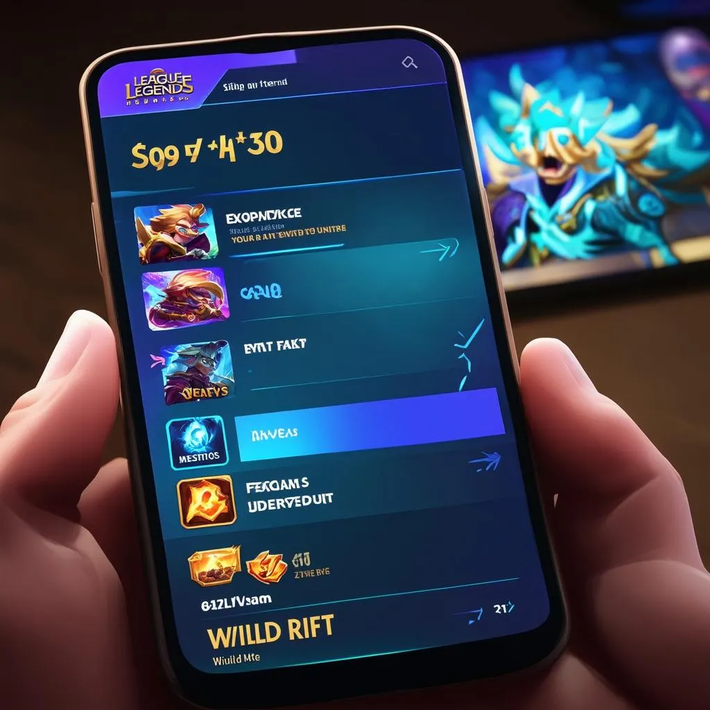 League of Legends: Wild Rift Main Menu