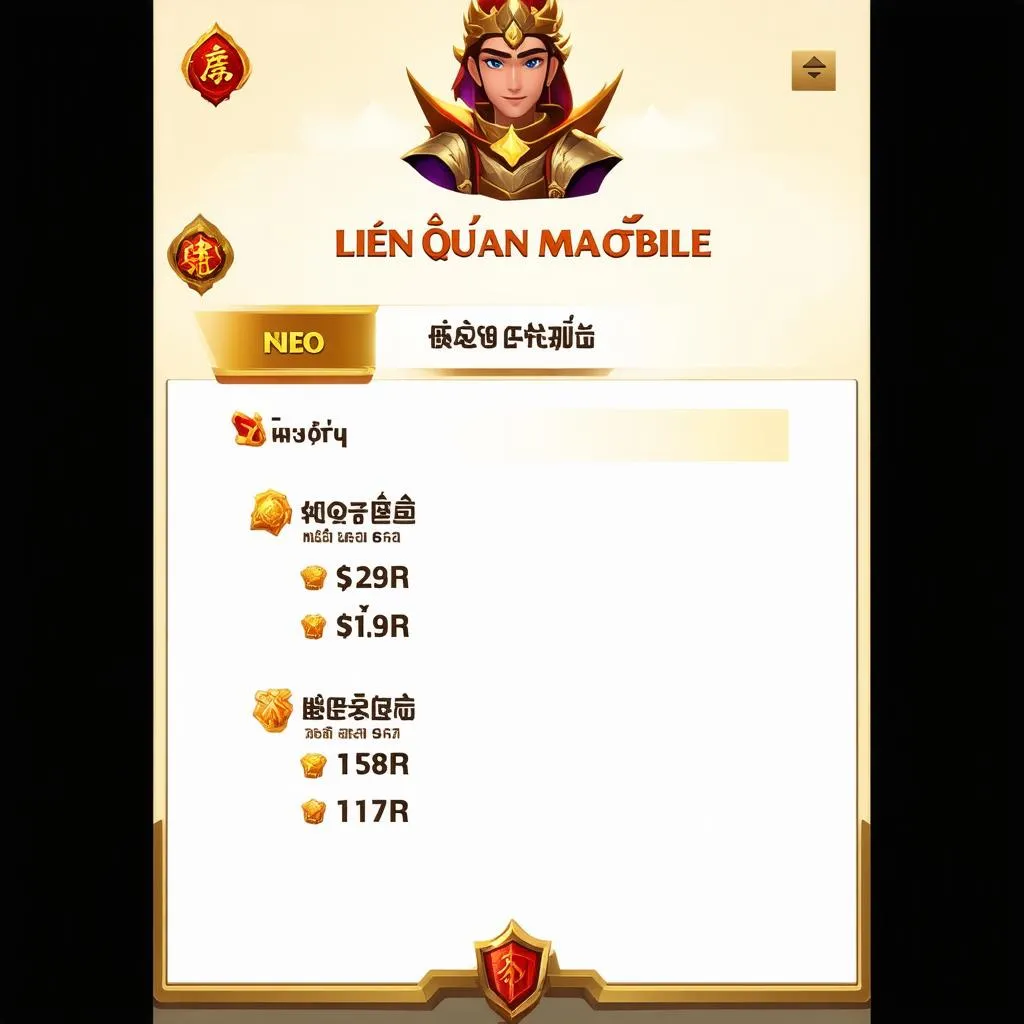 Giao Diện Liên Quân Mobile