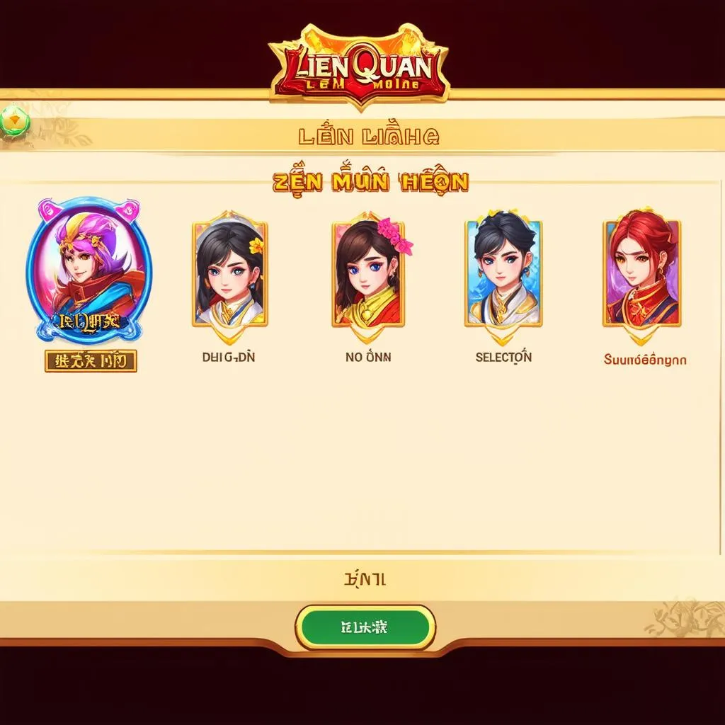 Giao diện game Liên Quân Mobile