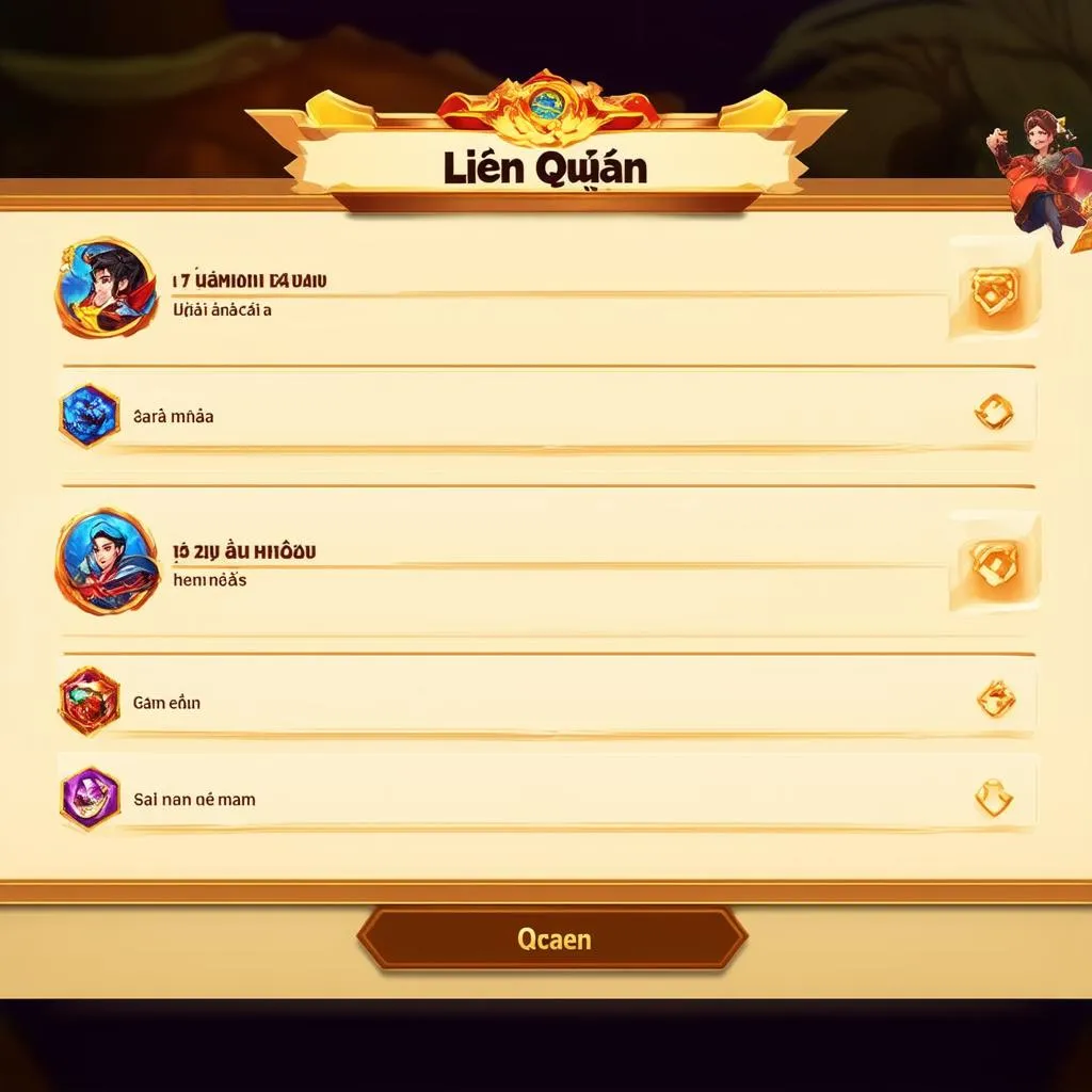 Giao diện game Liên Quân Mobile