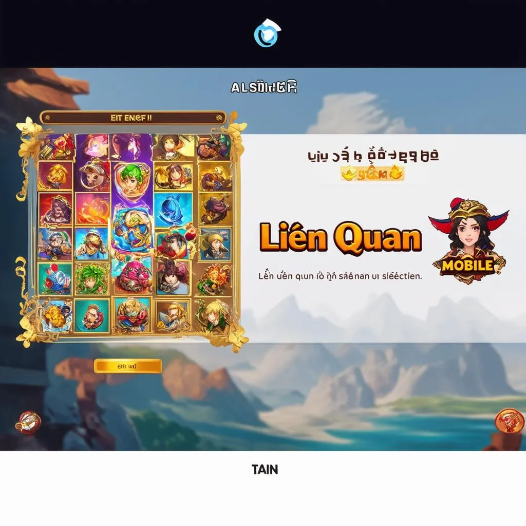 Giao diện Liên Quân Mobile