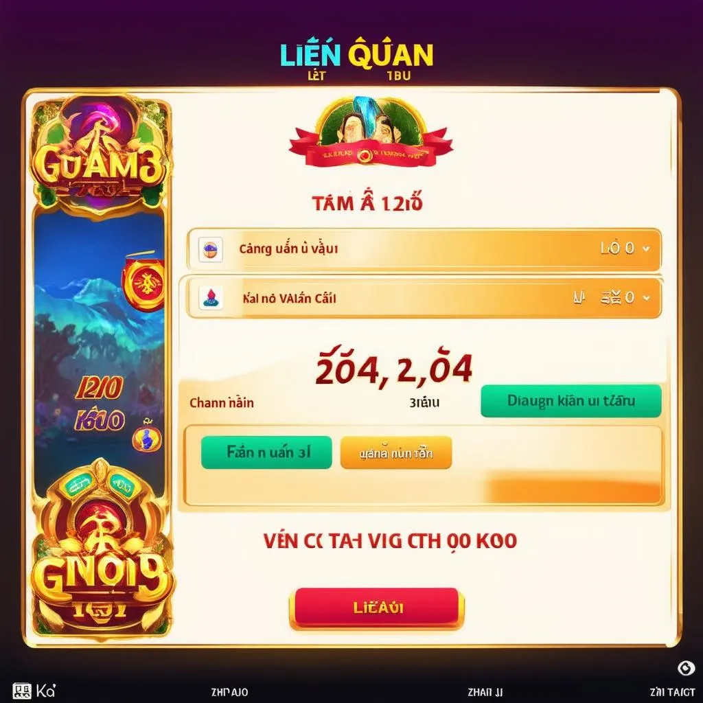 Giao diện game Liên Quân Mobile