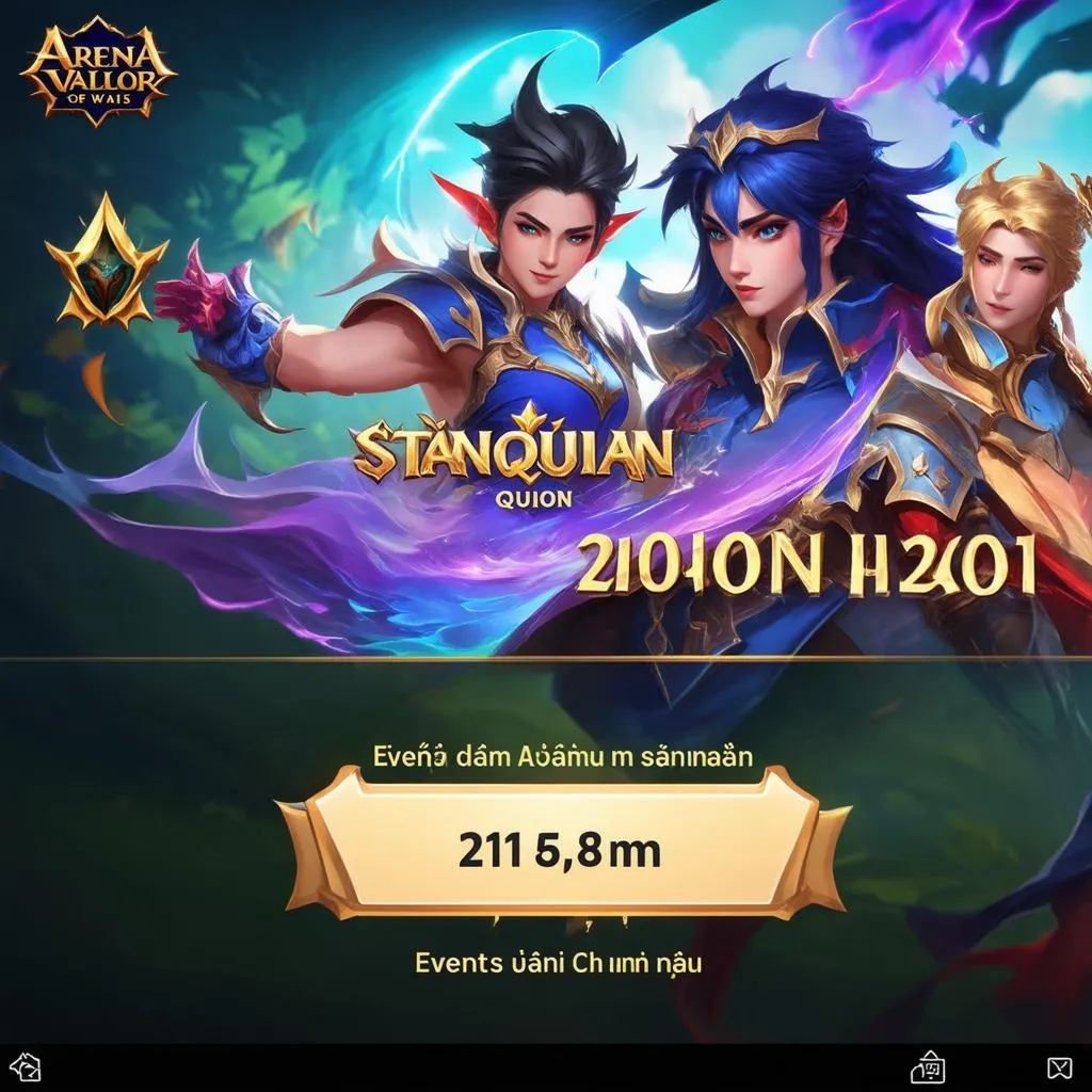 Giao diện game Liên Quân Mobile Đài Loan, nổi bật với các banner sự kiện