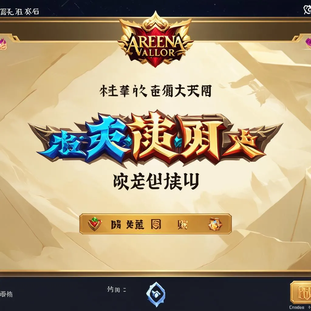 Giao diện game Liên Quân Mobile phiên bản Đài Loan