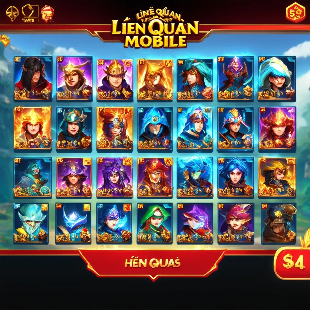 Giao diện chơi game Liên Quân Mobile