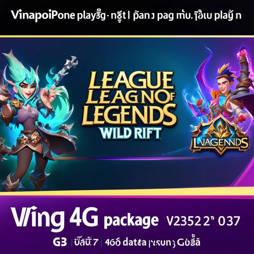 Gói cước 4G Liên Quân Vina