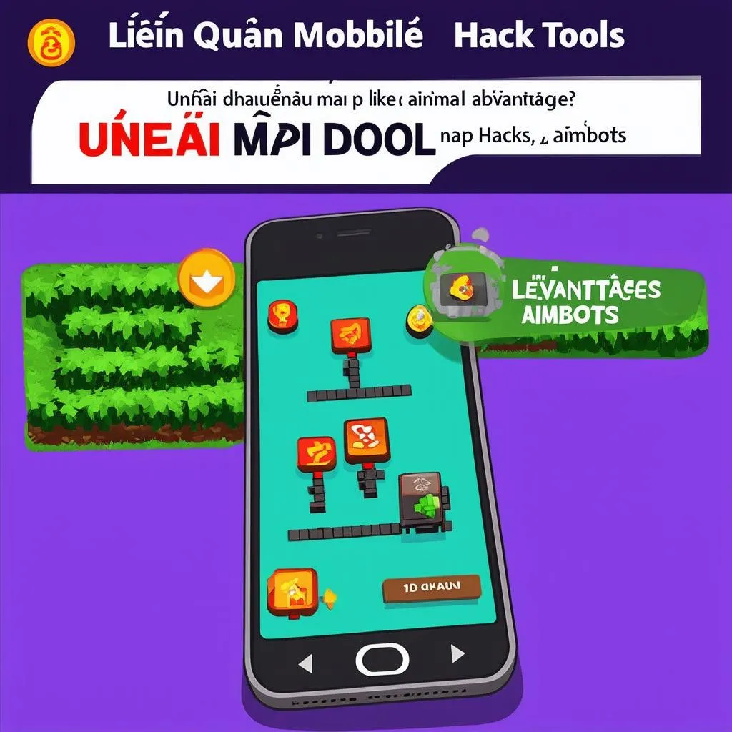 Hình ảnh quảng cáo hack map liên quân