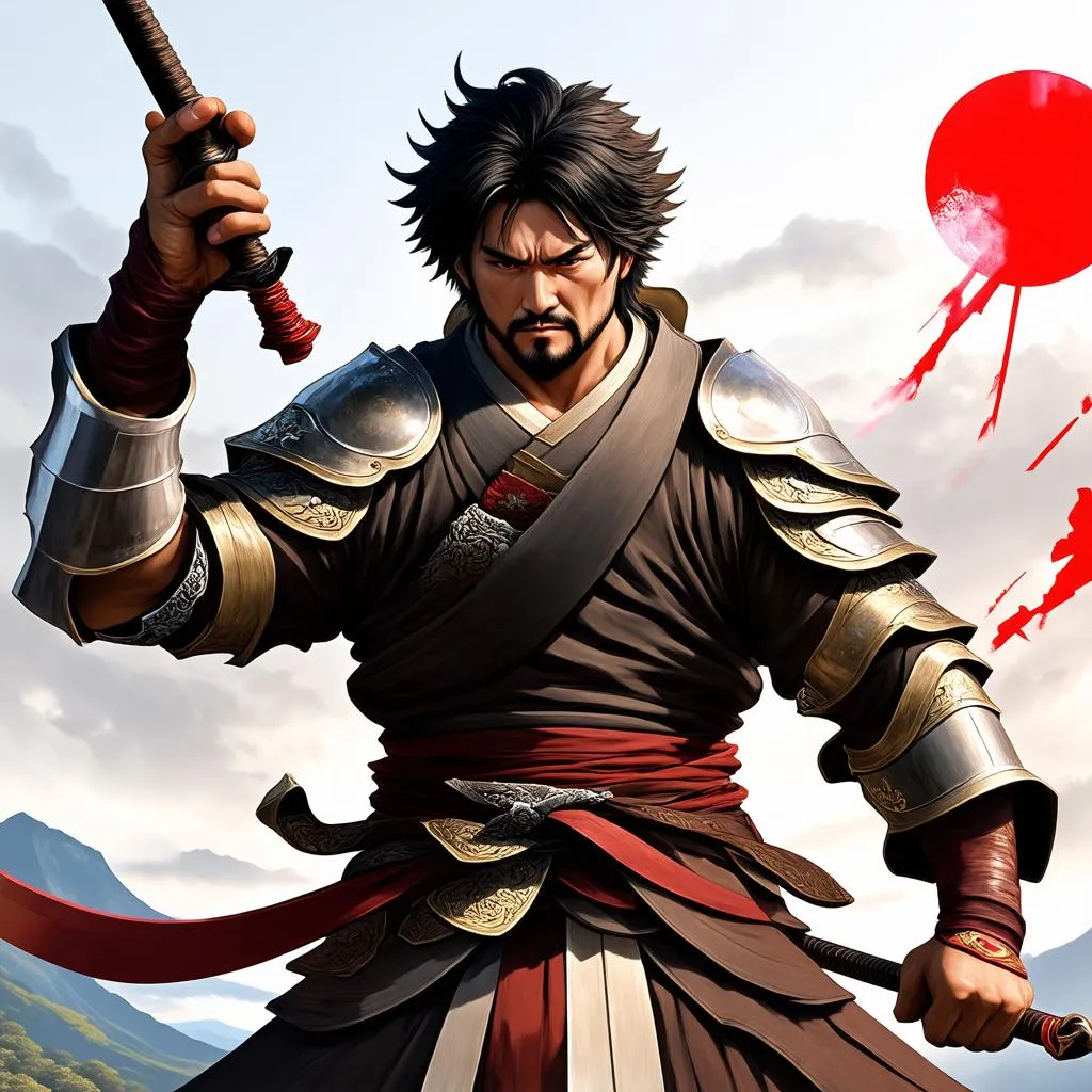 Hình nền Miyamoto Musashi Liên Quân phong cách Samurai