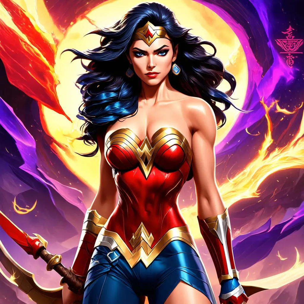 Hình nền Wonder Woman Liên Quân phong thủy