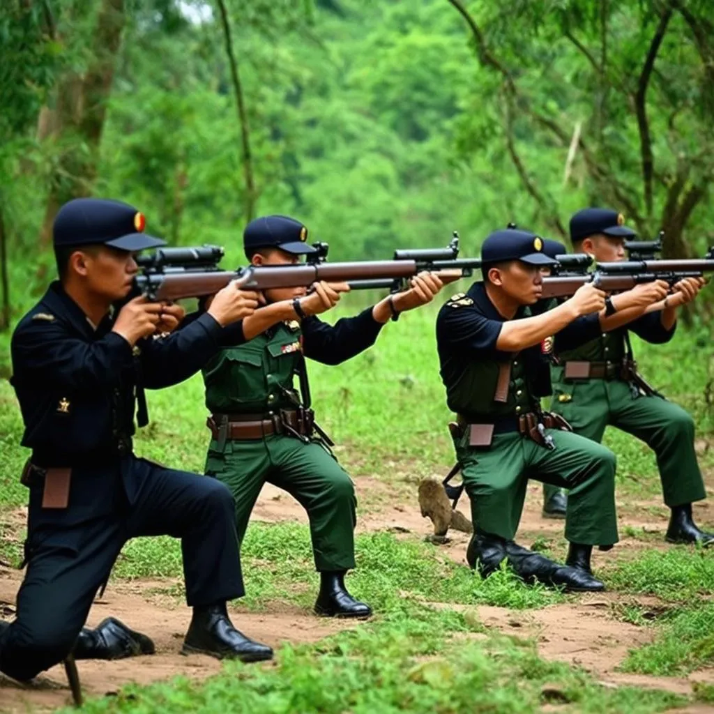 Huấn luyện dân quân tự vệ