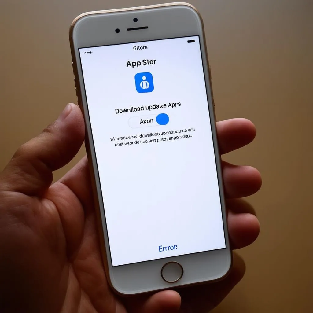iPhone 6 hiển thị lỗi App Store