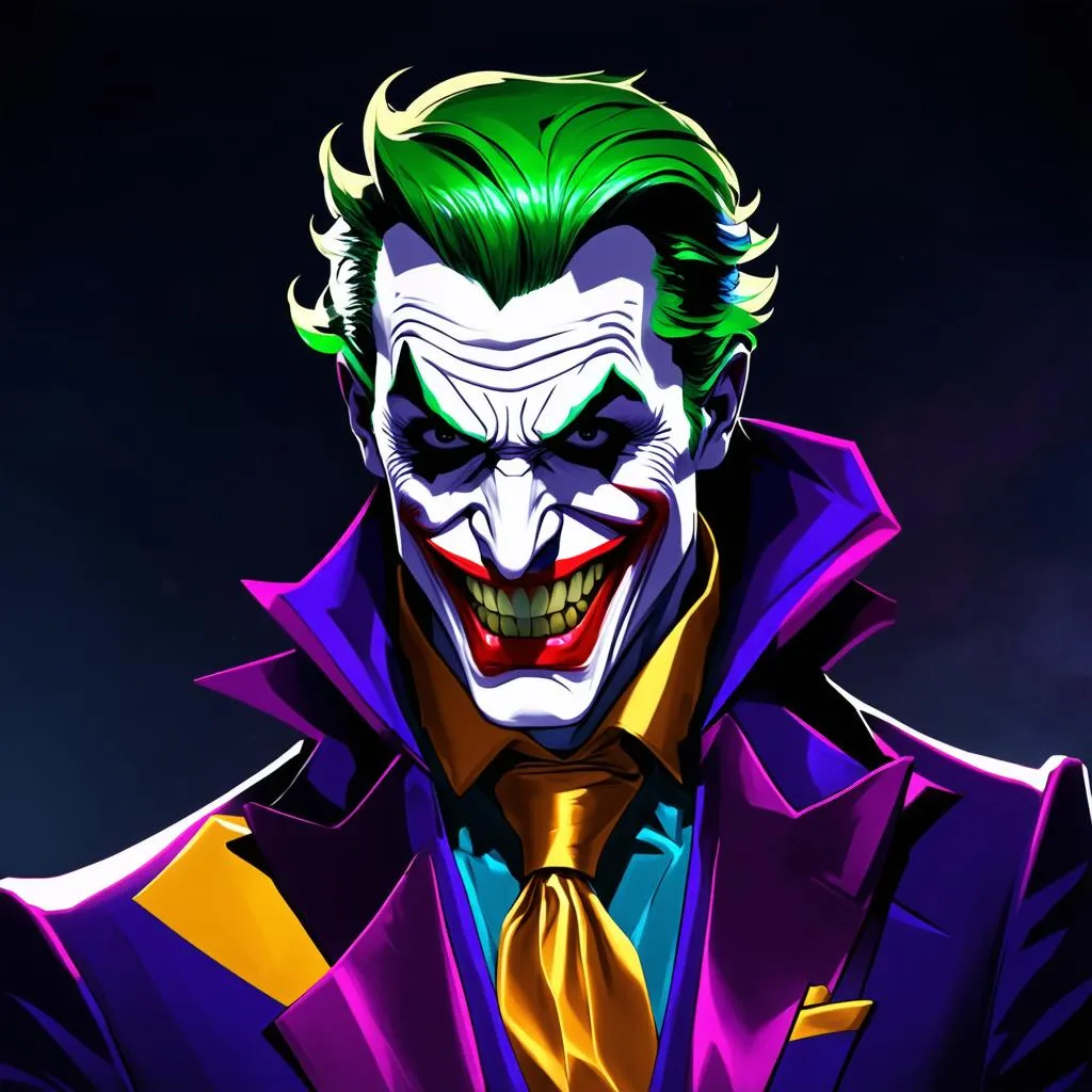 Hình nền Joker Liên Quân phong cách neon