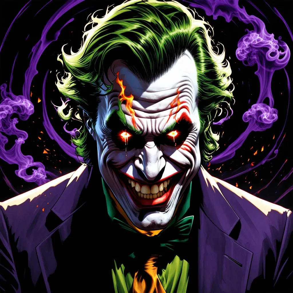 Joker với nụ cười ma quái