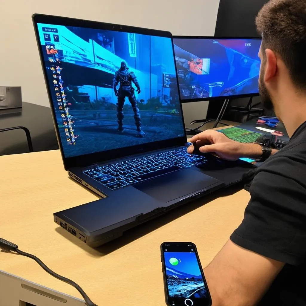 Laptop and Smartphone Gaming