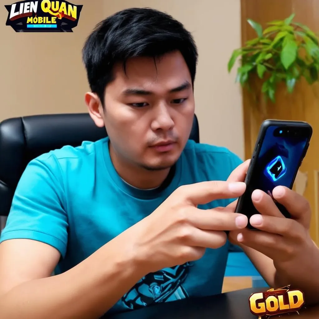 Game thủ leo rank vàng Liên Quân