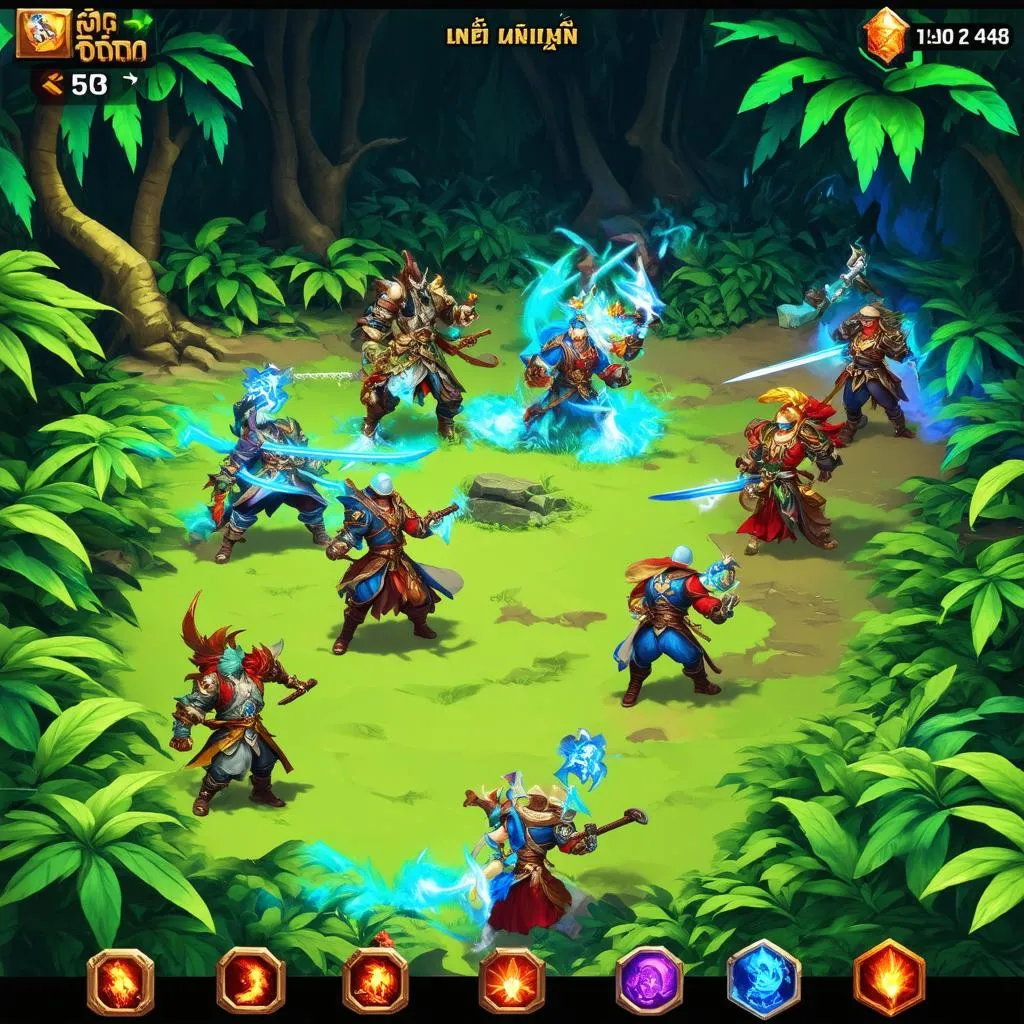 Game thủ Liên Quân Mobile đang combat