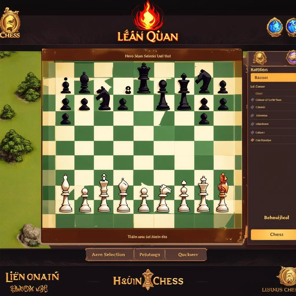 Giao diện Liên Quân Chess